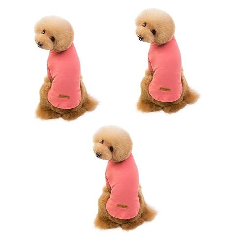FOMIYES 3St Pyjama rosa Haustierkleidung Outdoor-Haustierkleidung Schlafanzug für Männer Haustier-Baumwollhemd Schlafanzug aus Baumwolle für Haustiere der Hund Baumwoll-Shirt Hundekleidung von FOMIYES