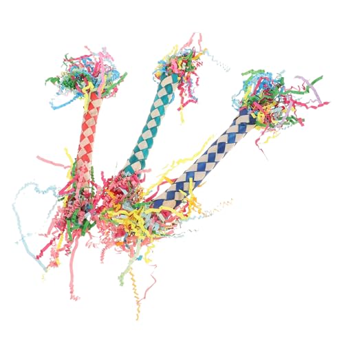 FOMIYES 3st Spielzeug Für Sittiche Papageienkäfig-schredderspielzeug Spielzeug Zum Aufhängen Von Vögeln Hängendes Sittichspielzeug Papageienspielzeug Spielzeuge Maiskolben Papier Balance von FOMIYES