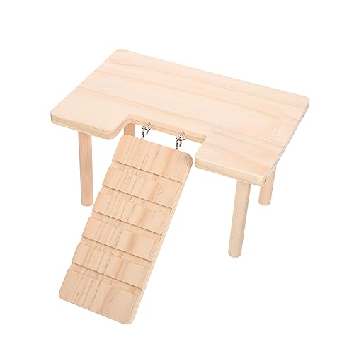 FOMIYES 3St Hamster-Landschaftsbauplattform Spielhalle aus Holz Meerschweinchenbrücke aus Holz knete zubehör Spielzeuge Käfig Hamster Plattform Chinchilla-Spielzeug aus Holz Multifunktion von FOMIYES