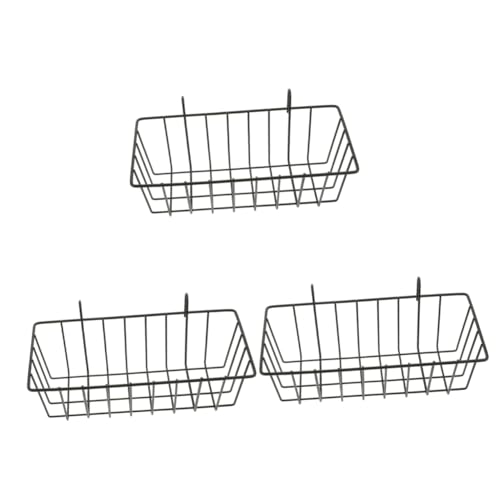 FOMIYES 3st Kaninchen Heuraufe Futterhäuschen Für Kaninchen Hasenfutterautomat Für Den Haushalt Kaninchenfutter Für Käfige Häschen-Feeder Kaninchenhalter Schmiedeeisen Regal Kleine Tiere von FOMIYES