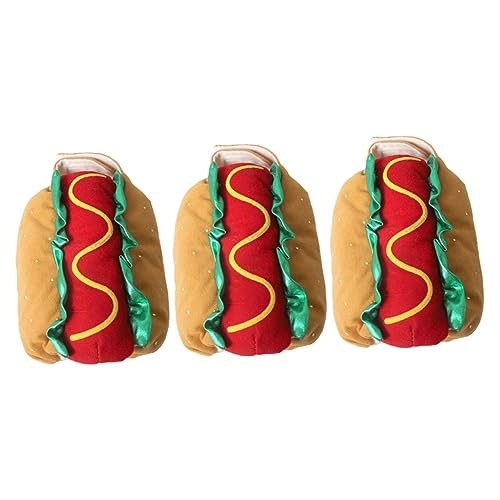 FOMIYES 3St Lustige Hundekostüme Halloween-Hundekleidung Hot-Dog-Kostüm Welpen-Outfits Dackel Kostüme Kleider Hundeuniform Hundearztuniform Katzenkleidung für Halloween die Katze schmücken von FOMIYES