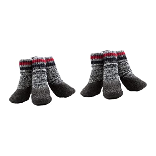 FOMIYES 4 Paare pet paw Paws pfotenschutz Dog Socks wintersocken für Haustiere für Gepolsterte sockenschuhe Schneestiefel Kurze großer Hündchen von FOMIYES