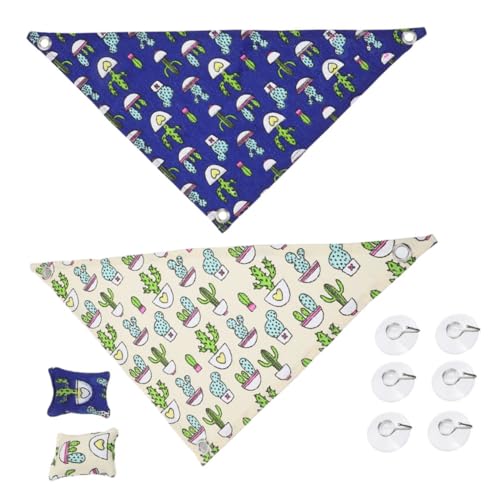 FOMIYES 4 Sets Hängematte Für Reptilien Eidechsen Schlafbett Haustier Hängenest Leichte Kompakte Waschbare Canvas-Cups von FOMIYES