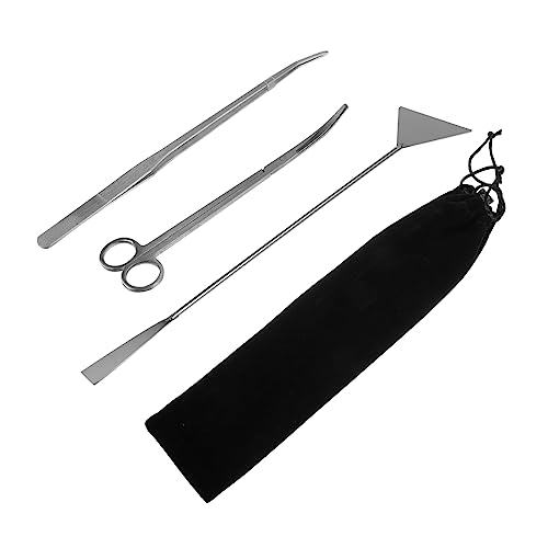 FOMIYES 4 Stücke Aquarium Kit Tools Set Schere Trimmer Fisch Tank Reiniger Kies Anlage Pflege Werkzeuge von FOMIYES