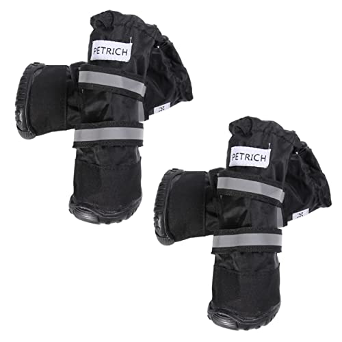 FOMIYES 4 Stück Hundestiefel Schuhe für Hunde Haustier-Hundeschuhe Stiefel für Hunde Hohes Fass Haustierschuhe Ski-Stiefel von FOMIYES