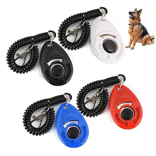 FOMIYES 4 Stück Klicker für Hundetraining Hamsterkleidung Auto-Aquarium-Dekorationen Aquarienbodengitter Haustier Hundeklicker Clicker für Welpentraining Rindenstopper Hundetrainer Pferde von FOMIYES