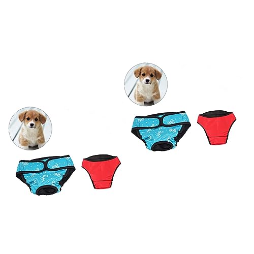 FOMIYES Hunde Physiologische Hose 4 Stück Hundephysiologische Hosen Welpenwindeln Windeln für Hunde Hundewindeln Haustierwindeln der Hund Menstruationshose Hunde Höschen von FOMIYES