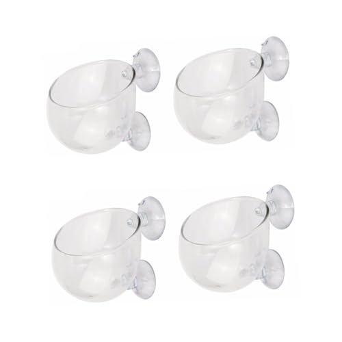 FOMIYES 4 Stück Milchspender Für Welpen Pflanzenhalter Aus Glas Blumentopf Pflanzenbecher Pflanzen Für Aquarium Wasserpflanzen Aqualandschaft von FOMIYES