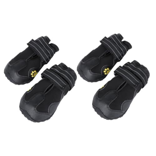 FOMIYES Hundeschuhe für Hunde 4/schwarz/gr. 7 Warm - Sohle von FOMIYES