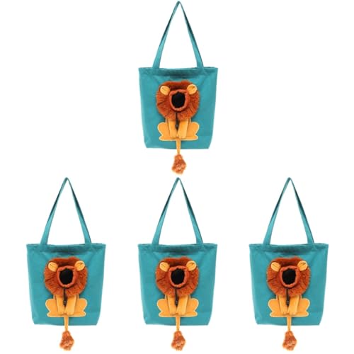 FOMIYES 4 Stück Umhängetasche Katzentragetasche Reisetaschen Segeltuch Katzentasche Einkaufen Tragbar von FOMIYES