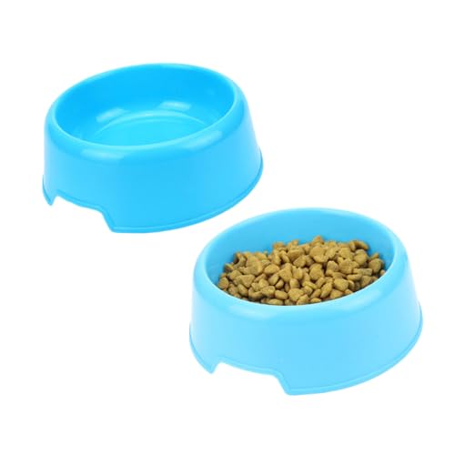 FOMIYES 4 Stück tierfutter plastikschalen pet Supplies Plastic Bowl Erinnerung an Hundefutter Futternapf für Hunde Haustier Hund Fressnapf Haustiernapf runden Geschirr einzelne Schüssel von FOMIYES