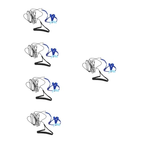FOMIYES 5-teiliges Set Papagei Fliegendes Seil Haustier Verstellbares Papageiengeschirr Bärtiges Drachengeschirr Papageiengeschirr Und Leine Vogeltrainingsleine Stoff Tigerfell Elastizität von FOMIYES
