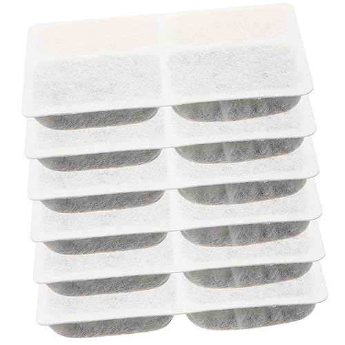 FOMIYES 6St Wasserspender für Hunde Austausch des Katzenbrunnenfilters Wasserfilter Sieb Zubehör für Trinkbrunnen Filter für Katzenbrunnen Haustier Filterschwamm Filtermatte Weiß von FOMIYES