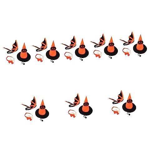 FOMIYES 8 Sets Reflektierende Hund Kragen Pet Halloween Kostüm Set Decor Einstellbare Katze Hund Liefert von FOMIYES