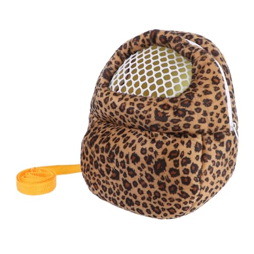 FOMIYES Haustiertasche mit Leopardenmuster Kompakte Tragbare Reisetasche für Hamster für Outdoor-aktivitäten Stilvoll Bequem von FOMIYES