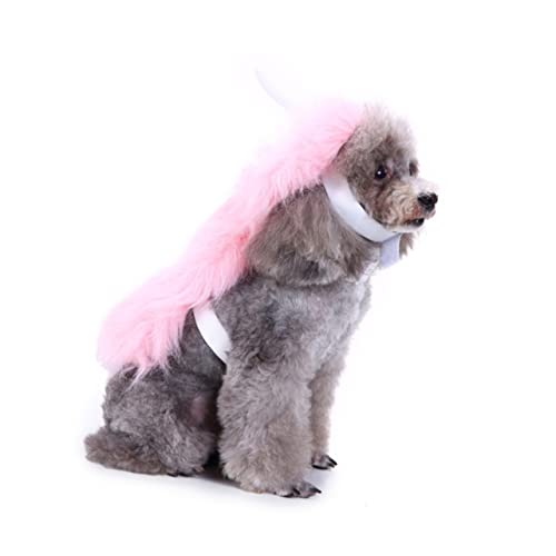 FOMIYES Kleine Hunde-Outfits Kleidung Für Kleine Hunde Kostümideen Für Welpen Kopfschmuck Pet Dress up Party Welpenkostüme Für Kleine Hunde Hundekleidung Der Hund Rosa Verwandlungs-Outfit von FOMIYES