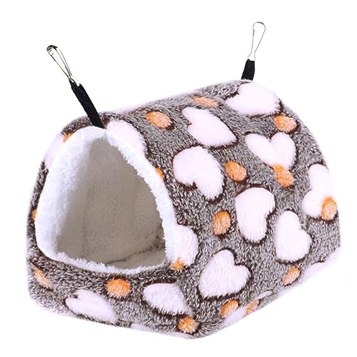 FOMIYES Hängematte Für Hamster Winterwarmes Hamsterbett Schlafsack Hängende Winterbettwäsche Für Haustiere Wärmebett Für Kleine Haustiere Eichhörnchen Kleine Tiere Flanell Baumwolle von FOMIYES