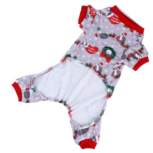 FOMIYES Haustier-Weihnachtskleidung Flanellkleidung für Hunde Weihnachtshundebekleidung Welpenkostüm Hunde-Outfit Kuchen vierbeinige Kleidung Vlies Hundekleidung von FOMIYES