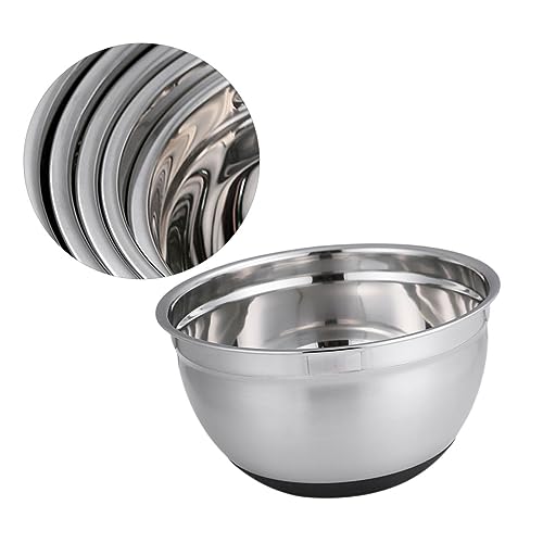 FOMIYES edelstahlschüsseln Stainless Steel Bowl rutschfeste Zubehör Schneebesen Futternäpfe aus Edelstahl Schüssel für Haustiere Haustiernapf aus Edelstahl Rostfreier Stahl Backwerkzeug von FOMIYES