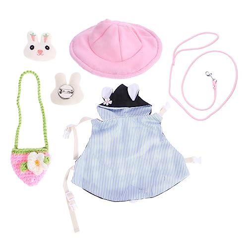 FOMIYES Karierte Weste Hamster Walking Leine Set Haustier Dress up Leine Tasche von FOMIYES