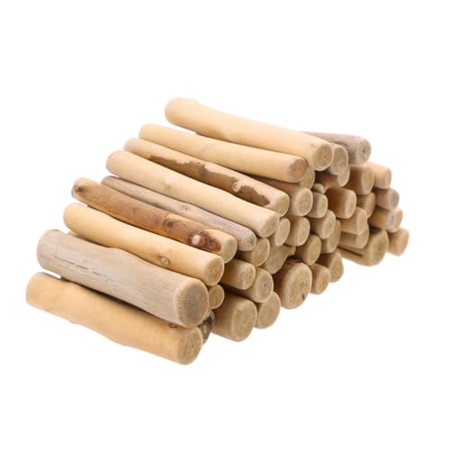 FOMIYES Pack Unfertiger Log-Stick Glitzerdekor Skulptur Dekor Aquarium Holzdekor Mikro-landschaftsdekoration Stock Holzstäbchen Zum Basteln Unfertige Dübelstangen Holzdübelstangen Bambus von FOMIYES