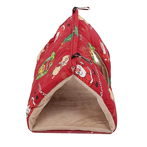 FOMIYES Weihnachts-hängematte Für Vögel Gemütliches Papageiennest Baumwolle Für Hamster Ratten Und Andere Kleintiere Dickes Design Für Winter Große Mit Rundem FOMIYES Weihnachts-hängematte Für Vögel Gemütliches Papageiennest Baumwolle Für Hamster Ratten Und Andere Kleintiere Dickes Design Für Winter Große Mit Rundem von FOMIYES