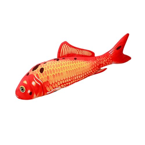 FOMIYES 3D-Fischkissen Plüschtier Fisch-wurfskissen Fischkissen Fisch Kissen Fisch Stofftier Rot Kopfkissen Karausche 3D Weihnachts Party von FOMIYES