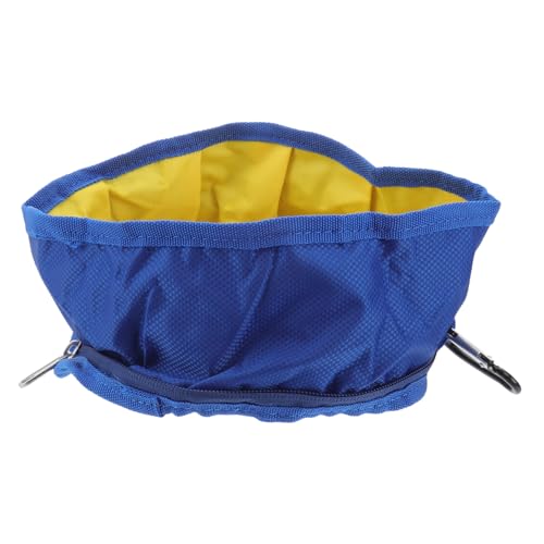 FOMIYES Haustier Wasser Schüssel Hundefutter Feeder Polyester 19x19cm Stoff Camping von FOMIYES