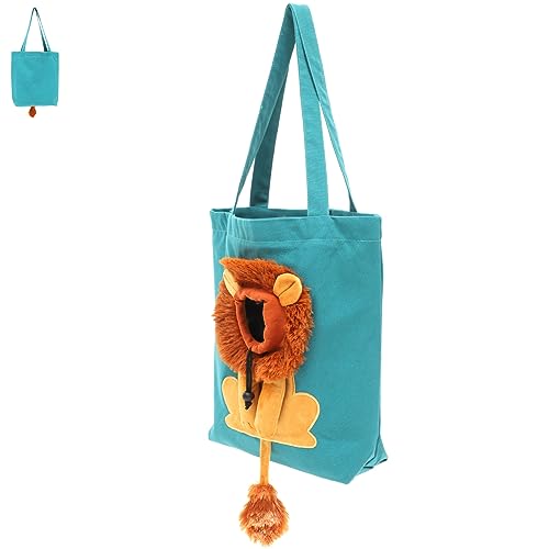 FOMIYES Katzen-Reisetasche Mit Löwenmuster Große Katzentragetasche Für Katzen Und Hunde Tragbarer Haustier-Rucksack Bequemes Canvas Für Den Außenbereich von FOMIYES