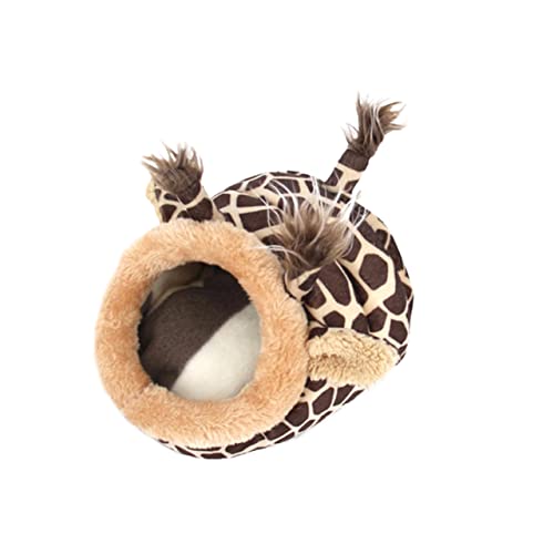 FOMIYES Gemütliche Giraffe Betttasche für Hamsterratten Warmes Nest Reisebereit von FOMIYES