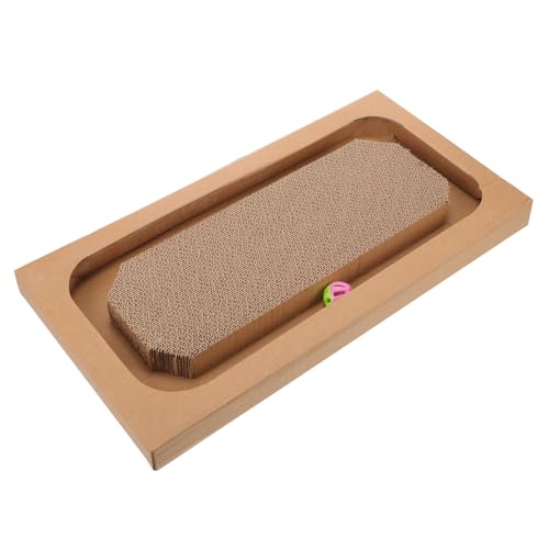 FOMIYES Kratzbaum Für Katzen Kratzunterlage Für Katzen Mit Ball Katzenkratzlounge Katze Kratzmatte Katzenbett Aus Pappe Kratzbaum Aus Pappe Pappcouch Dribbeln Wellpapier Katzenkratzer von FOMIYES