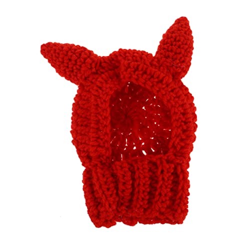 1Stk Halloween-Kostüm für Haustiere hundezubehör Dog Accessories Hundespielzeug Plüschtier interaktiver Hund Kopfschmuck Halloween-Hundemütze Kostüm Hut Haustier Hund Strickgarn FONDOTIN von FONDOTIN