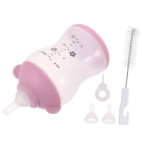 3 Sätze welpen fütterung Flasche Babyflasche für Welpen Häschen-Feeder Milch hasenflasche pet Flaschen Haustier wasserflasche Welpen-Kätzchen-Fütterungsflasche Umweltschutz S Rosa FONDOTIN von FONDOTIN