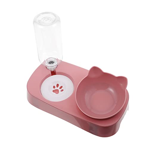 FONDOTIN 1 Satz Futternapf für Haustiere Spender für Wassernapf für Hunde Abgabe züchten pet Feeder pet Supplies Fressnapf für Haustierfutter Fressnapf für Katzenfutter Umweltschutz S Rosa von FONDOTIN