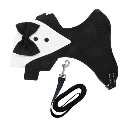 FONDOTIN 1 Satz Haustier-westenkleid Haustier-Smoking Böhmische Accessoires Überschuhe Für Hundeschuhe wasserdichte Hundepfoten Schmuck Tiere Anzug Kleidung Anzug Mantel Black Polyester von FONDOTIN