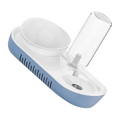 FONDOTIN 1 Satz Haustiernapf pet Feeder hundekot cat Bowls Katzennapf Hamsterfutter wasserspender wasserflasche Futterspender für Katzen erhöhter Futternapf für Katzen Plastik Blue von FONDOTIN