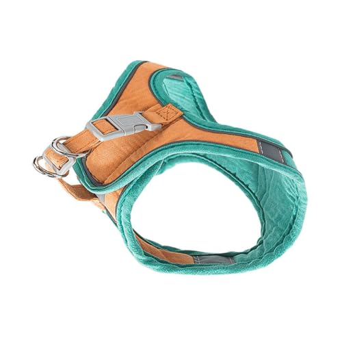 FONDOTIN 1 Satz Katzenleine pet Supplies katzenpflege katzenbedarf cat Leash Katzengeschirr verstellbar Katze Geschirr Jacke Pole Kätzchengeschirr Tragbares Katzengeschirr Wildleder- Orange von FONDOTIN