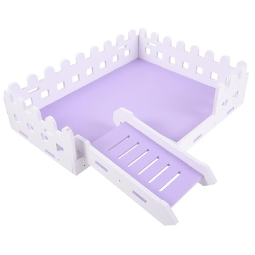 FONDOTIN 1 Satz Plattform Für Hamster Häschen-heu-futterspender Kaninchen Hamsterkäfig Zubehör Für Meerschweinchen Chinchilla-Spielplatz Meerschweinchen-Tunnel Wurf Tiere PVC Violet von FONDOTIN