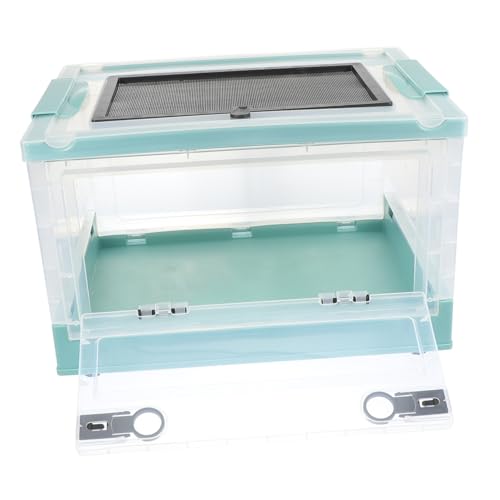 FONDOTIN 1 Satz Terrarium Hamster käfig Hamster cage Faltbarer Käfig Hundetor Meerschweinchenkäfig meerschweinchen käfig für Haustierratten Zuchtbehälter für Haustiere Plastik Blue von FONDOTIN