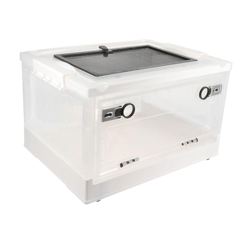 FONDOTIN 1 Satz Terrarium Tür Tank Liner Welpenunterlagen Tiere Zusammenklappbar Klarer Behälter Meerschweinchen-Tunnel Welpen Spielstall Kiste Hamsterkäfig Vlies Wunder Coop Weiß Plastik von FONDOTIN