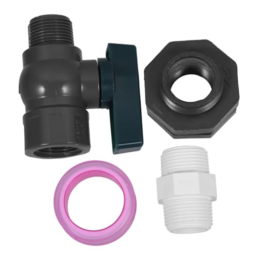 FONDOTIN 1 Set Regenfass-zapfen-Set, Wasserfass-Garten-umlenkset, Einfache Installation, Schlauch-Wasserhahn-Adapter Für Wassertank-aquarien, 3/4 Zoll von FONDOTIN