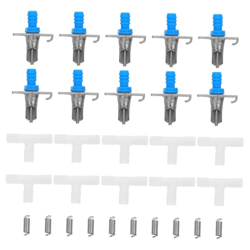 FONDOTIN 10 Sets Kaninchen Trinkschnabel Automatische Kaninchen Tränke Hasen Trinkwerkzeug Hasentrinker Hasen Wasserspender Metall Kaninchen Tränke Kaninchen Wasserspender von FONDOTIN