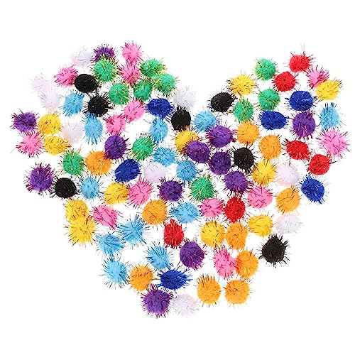 FONDOTIN 100St Plüschkugel Katzenspielzeug mit selbstrollendem Ball Kleine Tasche für Katzenspielzeug Katzen-Pompons Katzen cat Toys Puffbälle für Katzen Katzenspielzeugball von FONDOTIN