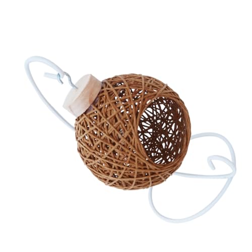 FONDOTIN Hamster Nest Woven Rattan Schlaf Käfig Haustier Spielzeug Atmungsaktive Matte Enthalten Zufällige Farbe FONDOTIN Hamster Nest Woven Rattan Schlaf Käfig Haustier Spielzeug Atmungsaktive Matte Enthalten Zufällige Farbe von FONDOTIN