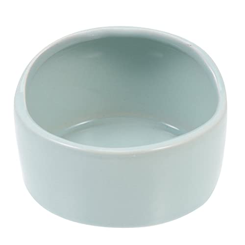 FONDOTIN 1Stk Hamster Fütterung schüssel Chinchilla Hundespielzeug Erhöhte Hundenäpfe Käfig Heu pet Water Bowl pet Supplies Wasserhalter für Hamster Kleiner Futternapf Keramik Blue von FONDOTIN