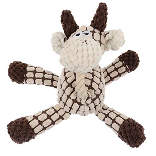 FONDOTIN 1Stk Hundespielzeug Animal Toys Tier Soft Toy Dog Toy schnüffelmatte für Hunde für Haustiere Yak Kauspielzeug zum Zähneknirschen für Hunde Plüsch Weiß von FONDOTIN