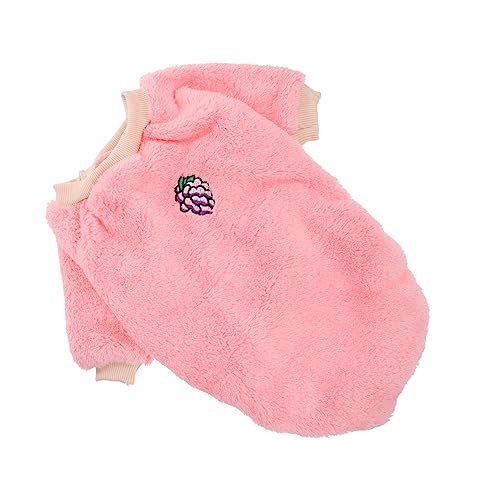 FONDOTIN 1Stk Kleidung für Haustiere tierkostüme hundemantel Hundeschal Pulli für Katzen hundeoverall Schwimmbad Hund kühlmatte Dackel Hund Warmer Mantel hundekleidung Winter Polyester Rosa von FONDOTIN