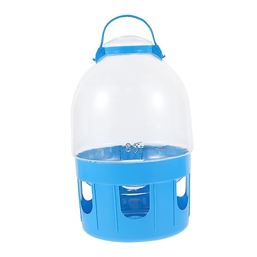 FONDOTIN 1Stk Taubenkessel Vogelfutterständer wasserspender für Hunde Vogelhaus Taubenflasche coop tränkebecken wasserbecken tragbare Vogeltränke für Haustiere Wasser trinkkessel PVC Blue von FONDOTIN