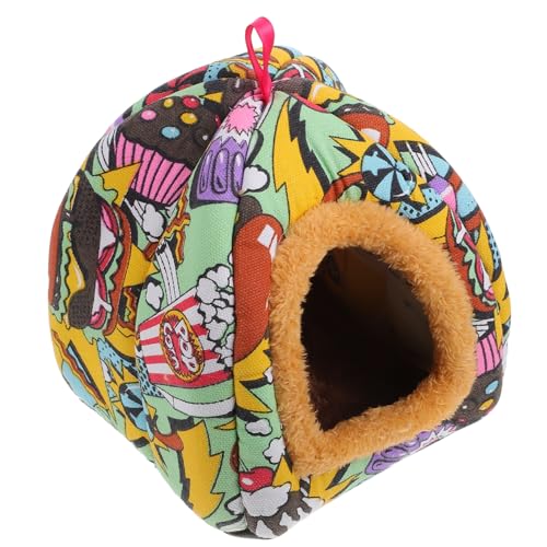 FONDOTIN 1Stk kleines Haustiernest Zwerg Mülleimer Hamster-Snacks großer Hamsterkäfig Hamster Nest Pet Nest Comfy Pet Bed Schlafsack Schlafnest für Haustiere Hamsterhaus Segeltuch von FONDOTIN