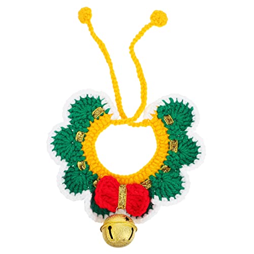 FONDOTIN 1Stück Gestricktes Katzenhalsband mit Verstellbarem Riemen Dekoriert mit Glocke für Weihnachten und Neujahr Teilig Bequem für Katzen und Kleine FONDOTIN 1Stück Gestricktes Katzenhalsband mit Verstellbarem Riemen Dekoriert mit Glocke für Weihnachten und Neujahr Teilig Bequem für Katzen und Kleine von FONDOTIN